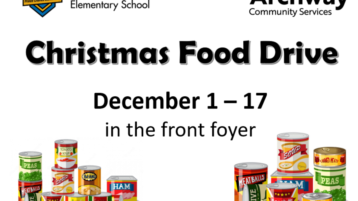 Christmas Food Drive Poster
