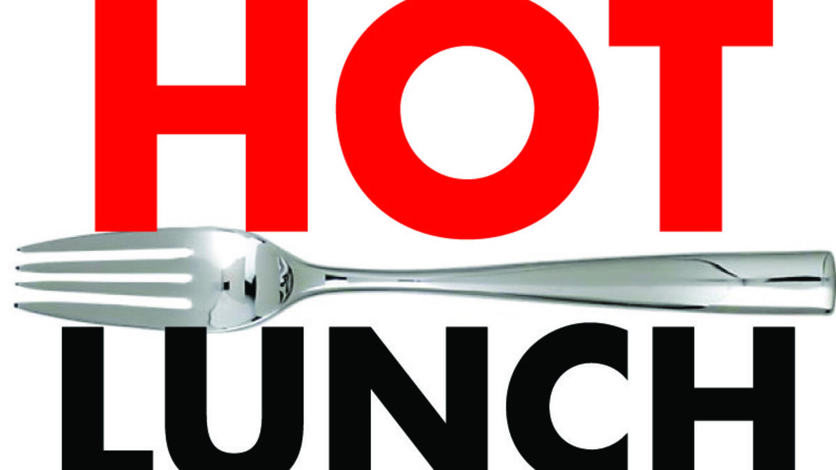 hot lunch text with fork