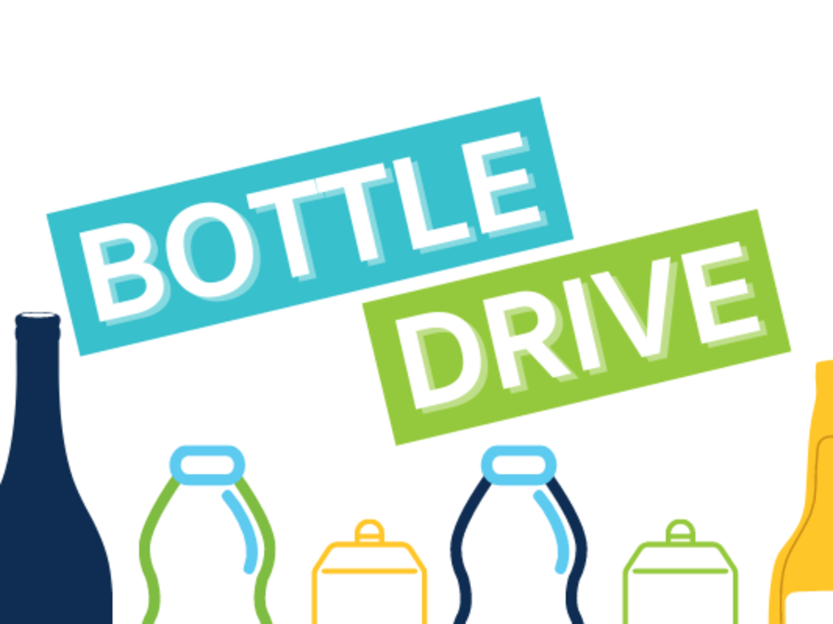 Bottle Drive with cartoon bottles