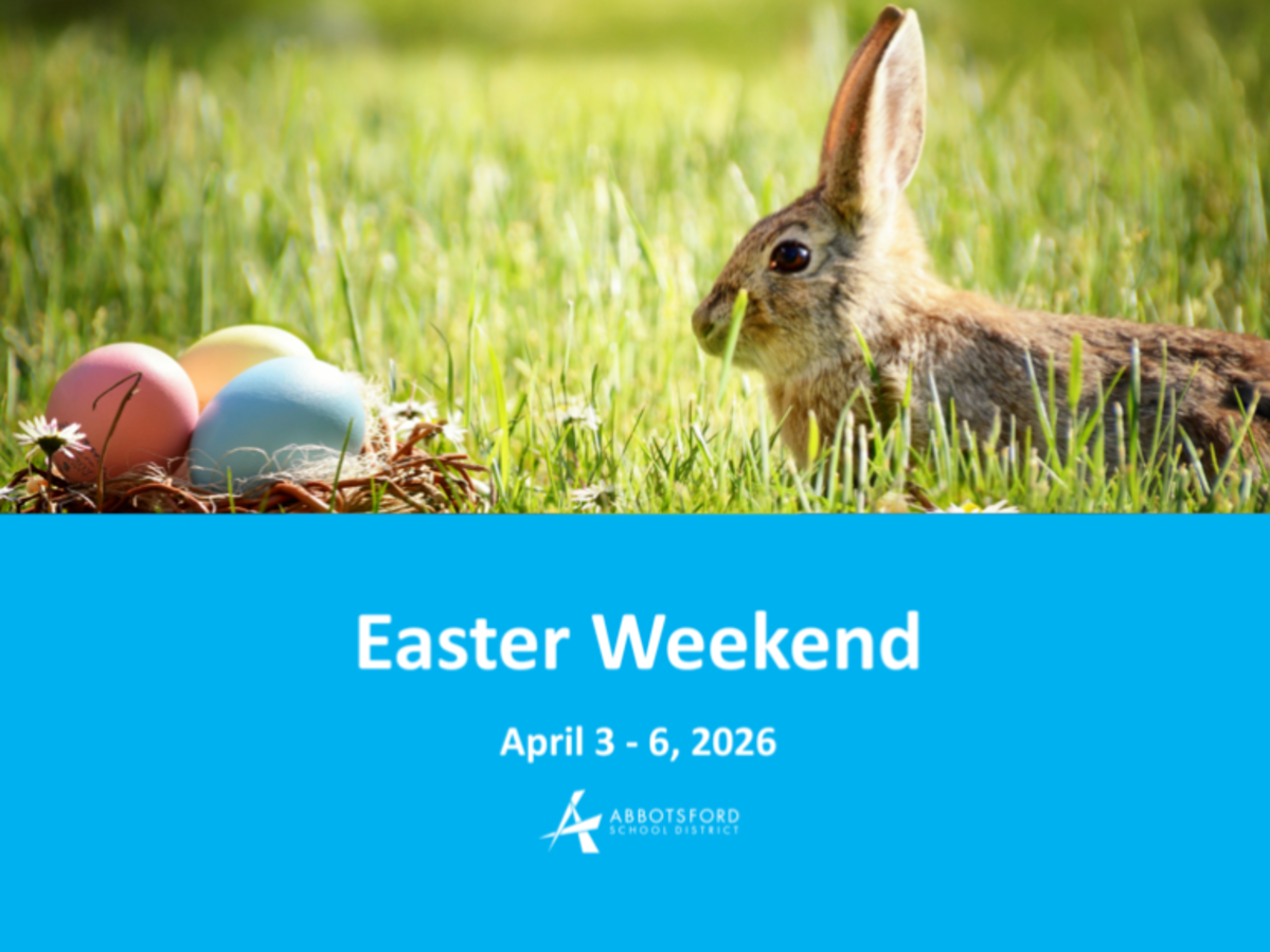 A rabbit beside a nest of easter eggs