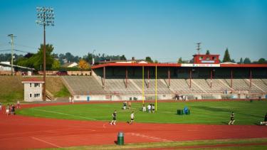 Outdoor running track at Rotary Stadium