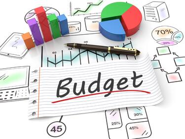 Budget Picture with Graphs, Calculator, etc.