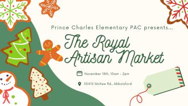 Royal Artisan Christmas Market Event Poster