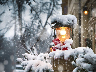 Snowy Christmas Lantern