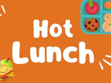 Hot Lunch Text with Meals