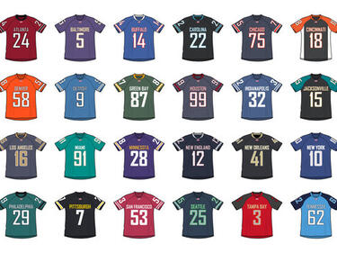 32 different jerseys