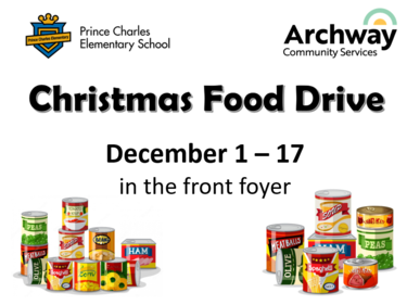 Christmas Food Drive Poster