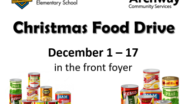 Christmas Food Drive Poster