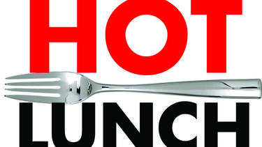 hot lunch text with fork