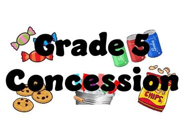 grade 5 concession sign