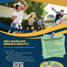 New Playground Donation poster